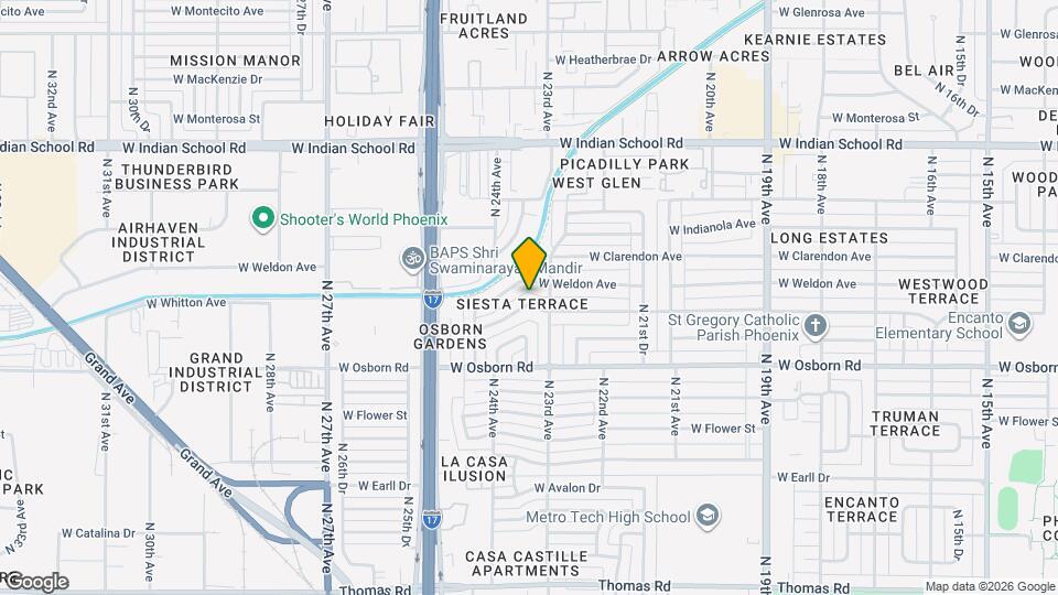 2320 W Whitton Ave Map and Location Details