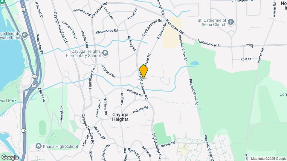 807 Triphammer Rd Map and Location Details