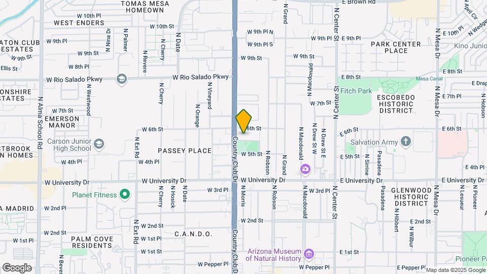 340 W 5th Pl Map and Location Details