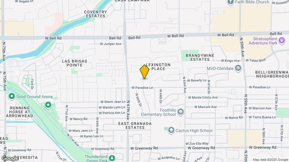 6606 W Paradise Ln Mapa y Detalles de la Ubicación