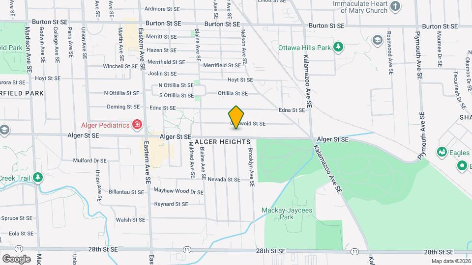 1119 Alger St SE Map and Location Details