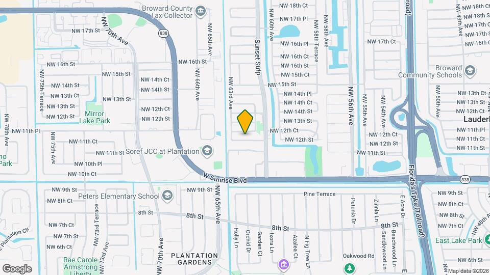 6241 NW 12th St Map and Location Details