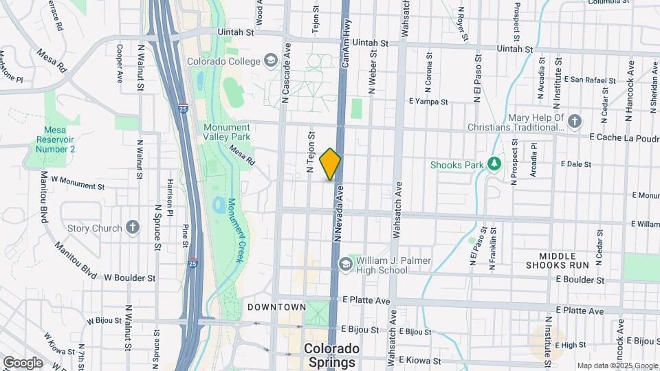 632 N Nevada Ave Map and Location Details