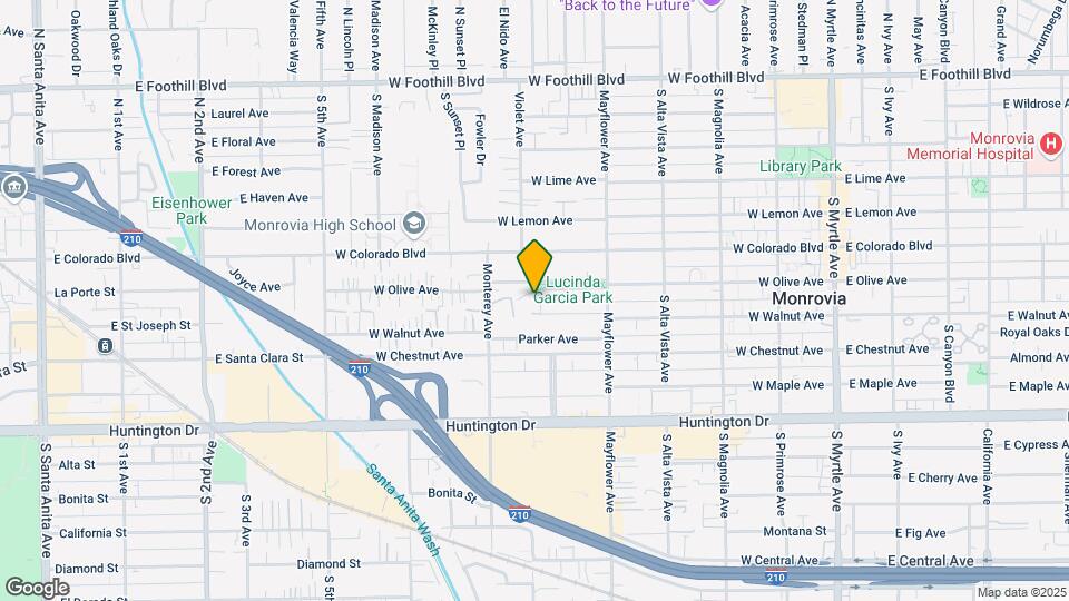 630 W Olive Ave Map and Location Details