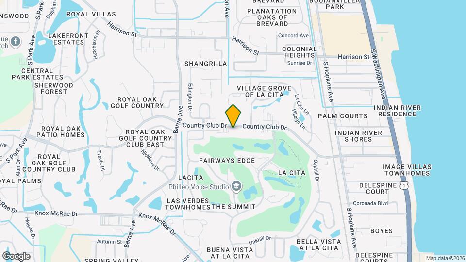 1141 Country Club Dr Map and Location Details