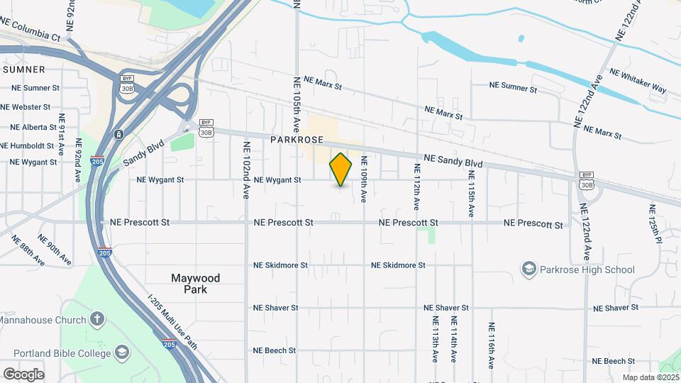 10730 NE Wygant St Mapa y Detalles de la Ubicación