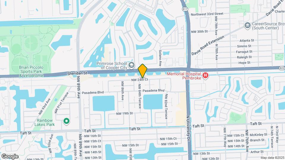 8420 NW 24th Ct Map and Location Details