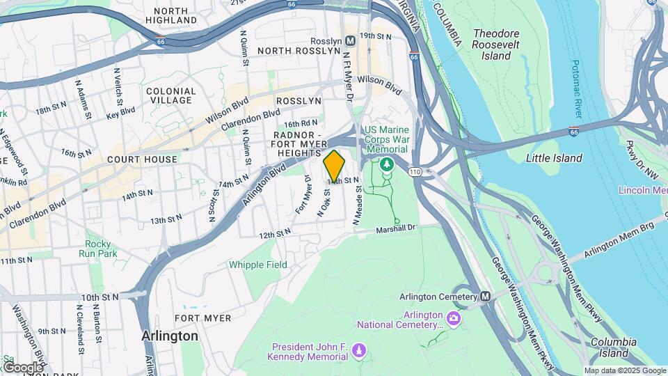 1200 N NASH St N Map and Location Details
