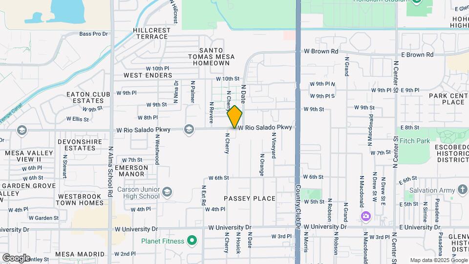 645 W 8th St Map and Location Details