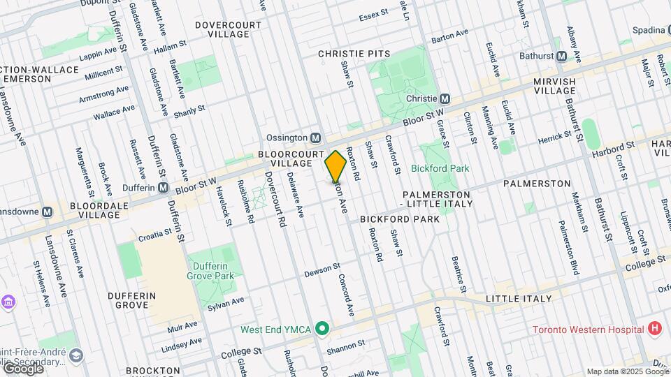 660 Ossington Ave Map and Location Details