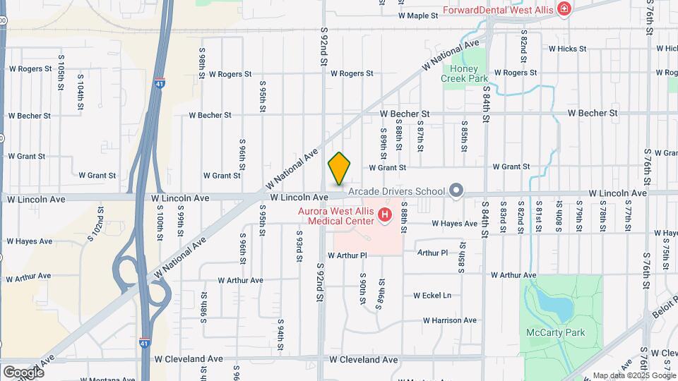 9104 W Lincoln Ave Map and Location Details