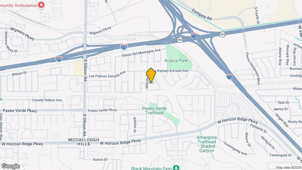 835 Entrada Ridge Ave Map and Location Details