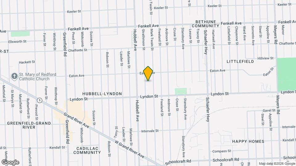 14600 Strathmoor St Map and Location Details