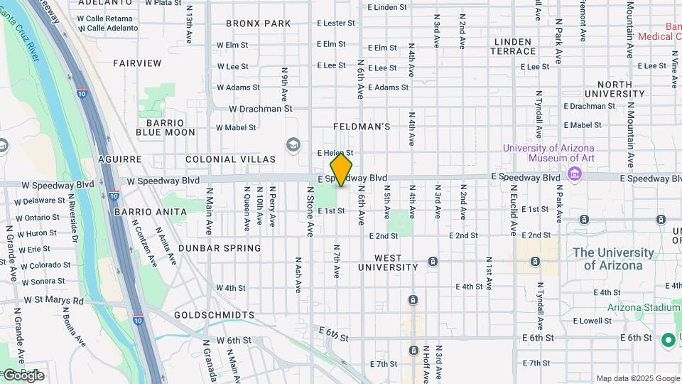 1034 N 7th Ave Map and Location Details