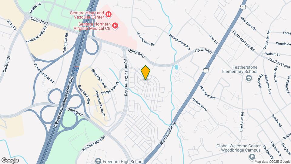 14798 Potomac Branch Dr Mapa y Detalles de la Ubicación