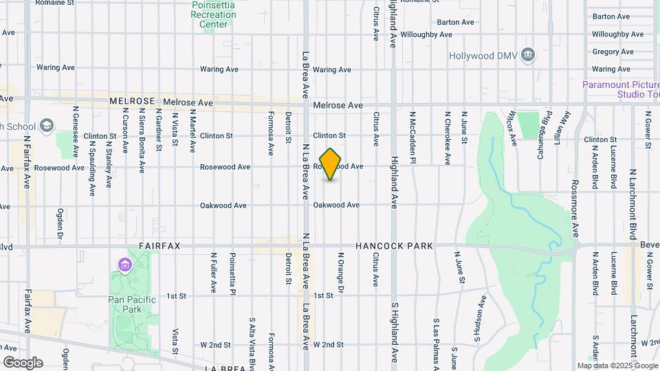432 N Sycamore Ave Mapa y Detalles de la Ubicación