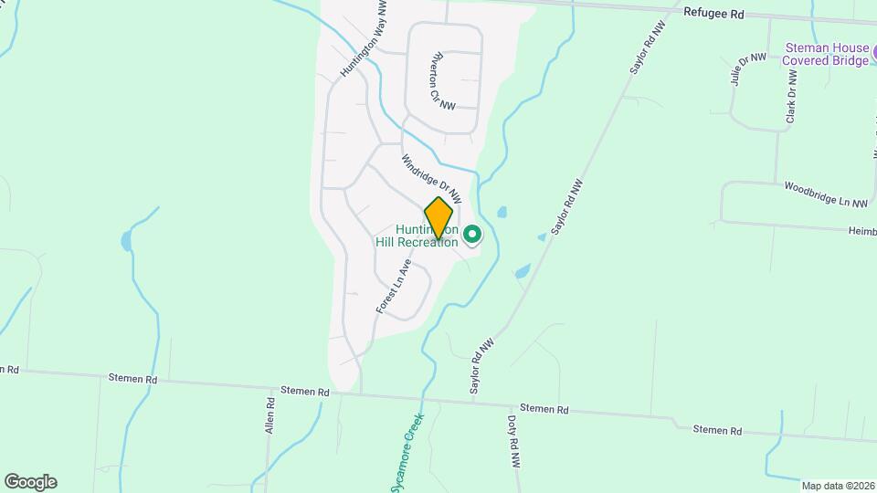 6639 Springbrook Dr NW Map and Location Details