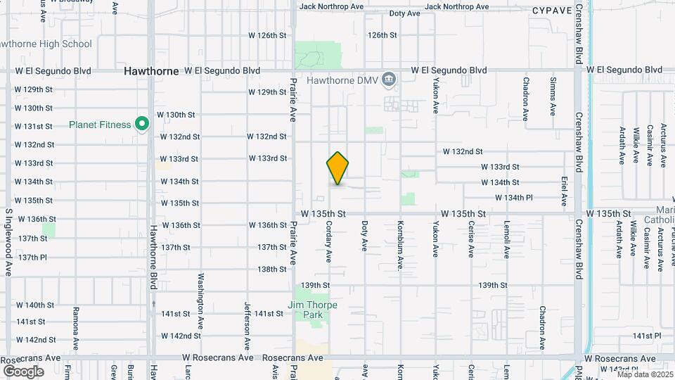 13418 Cordary Ave Map and Location Details
