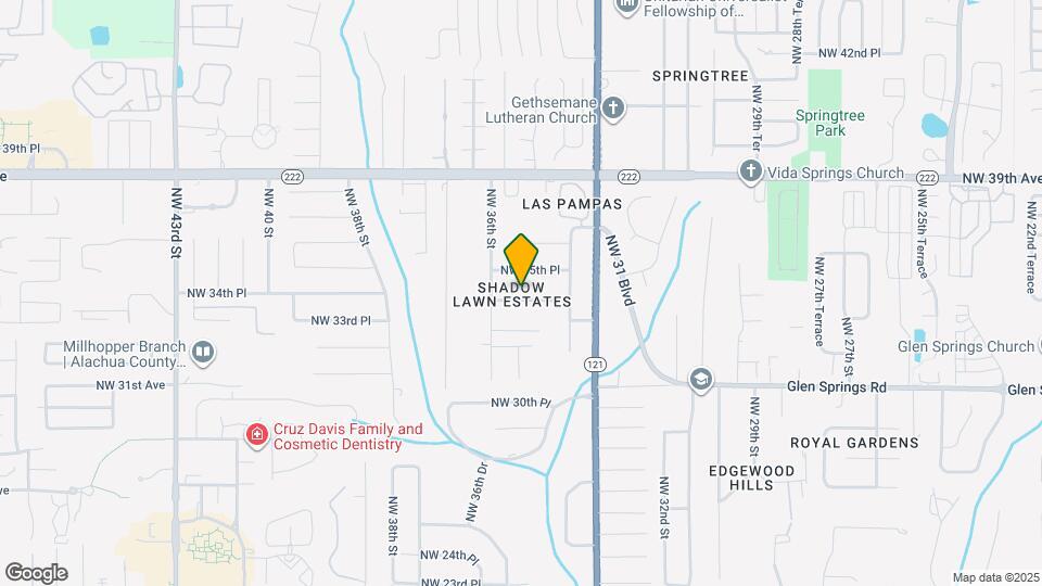 3530 NW 34th Pl Map and Location Details