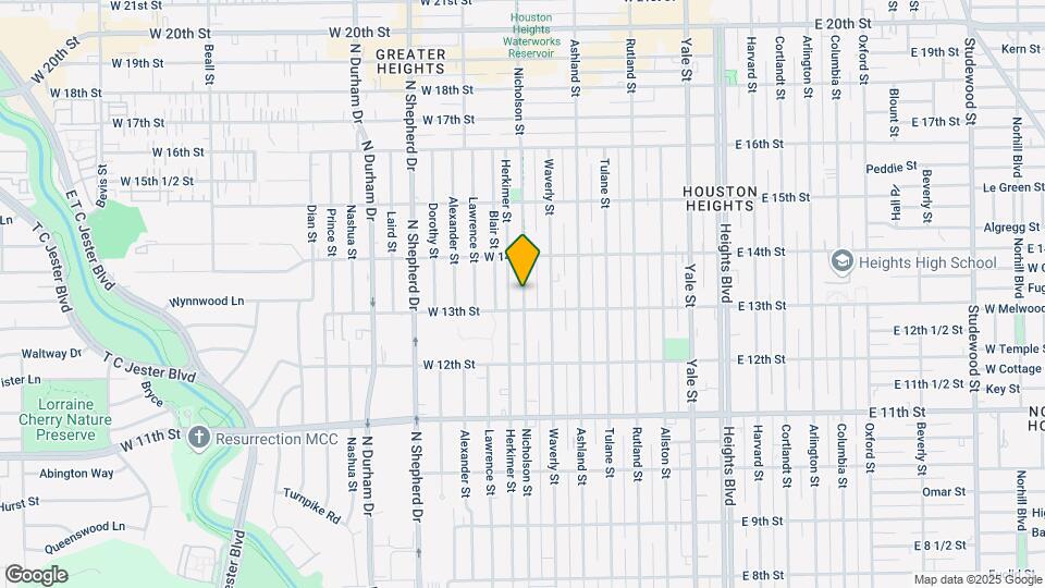1329 Nicholson St, Unit B Map and Location Details