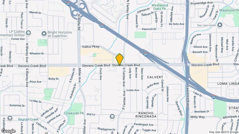 Stevens Creek Village Apartments Map and Location Details