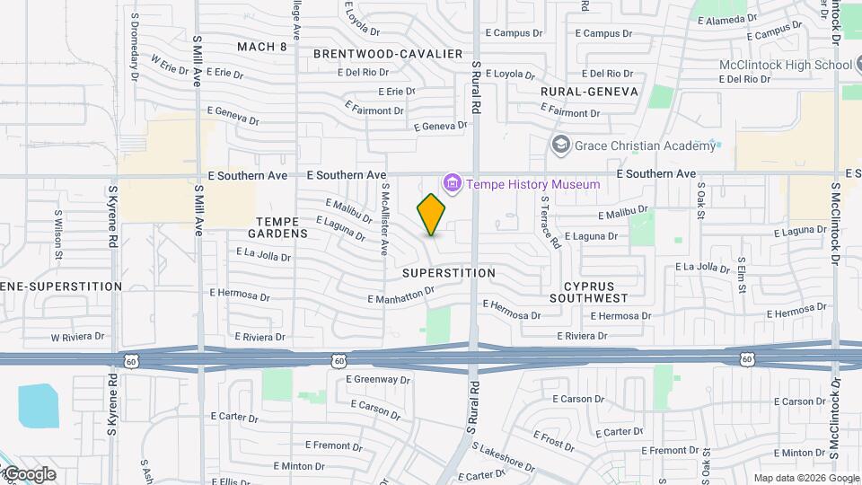 650 E Malibu Dr Map and Location Details