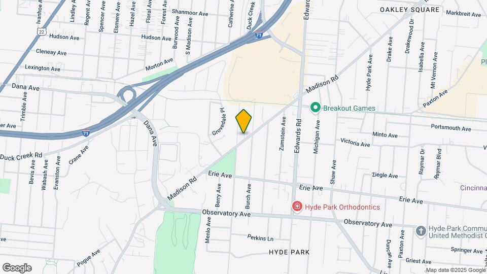 2590 Madison Rd Mapa y Detalles de la Ubicación