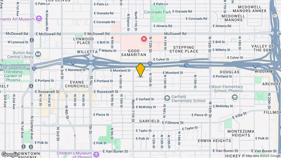 1122 E Portland St Mapa y Detalles de la Ubicación