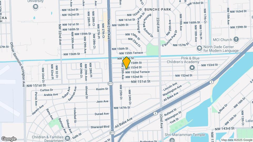 2471 NW 152nd Terrace Map and Location Details
