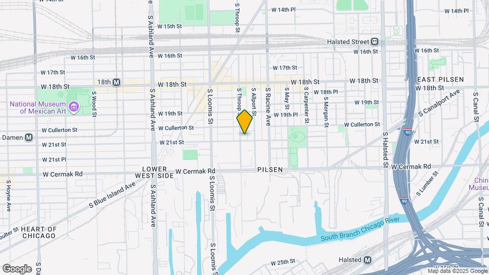 2021 S Throop St, Unit 2 Map and Location Details