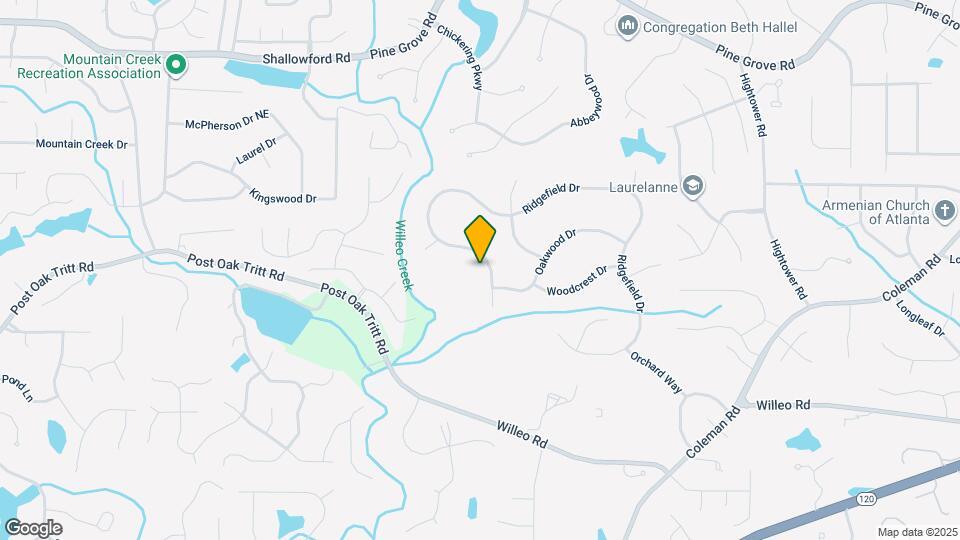 1720 Ridgefield Dr Mapa y Detalles de la Ubicación