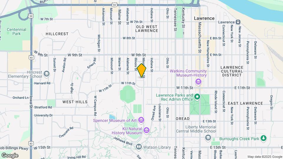 1027 Mississippi St Map and Location Details