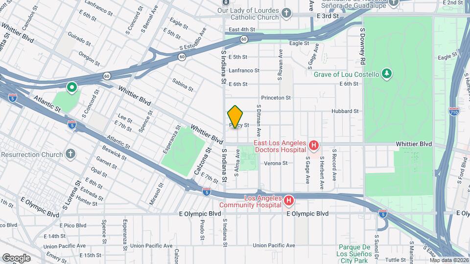 821 S Alma Ave Mapa y Detalles de la Ubicación