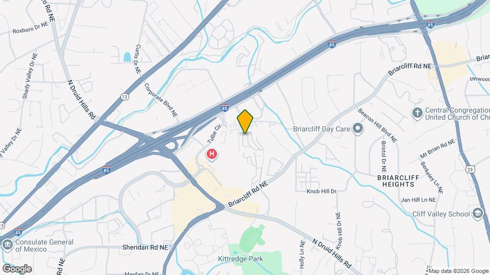 1744 Woodcliff Pl NE Map and Location Details