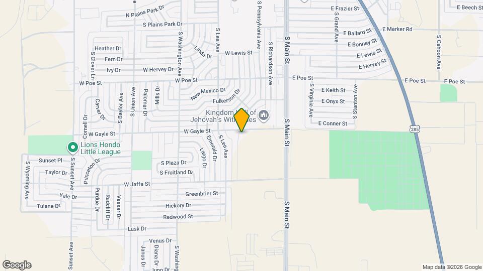 2703 S Onyx Dr Map and Location Details