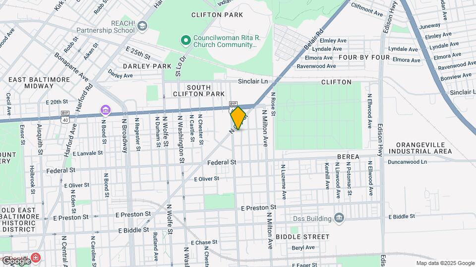 2301 E Lafayette Ave Map and Location Details