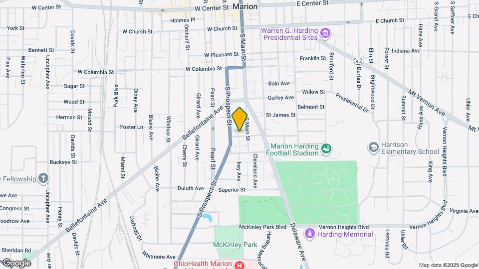 126 W Washington Ave Map and Location Details