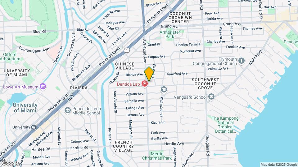 4165 Poinciana Ave Map and Location Details