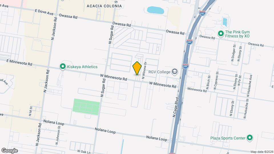 5307 N Crown Point Map and Location Details