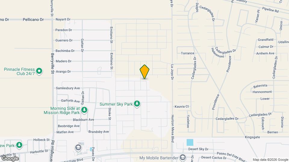 13988 Summer Hail Ave Map and Location Details