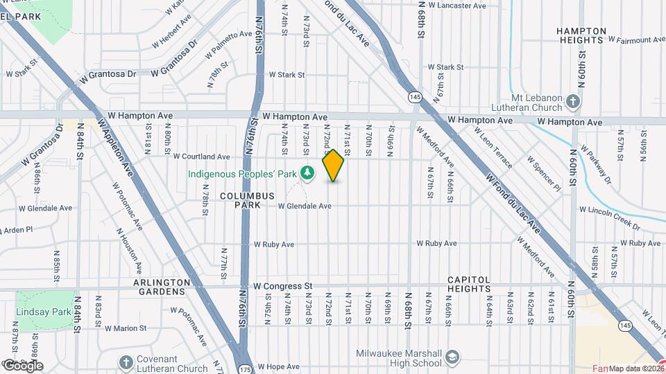 4636 N 72nd St Map and Location Details