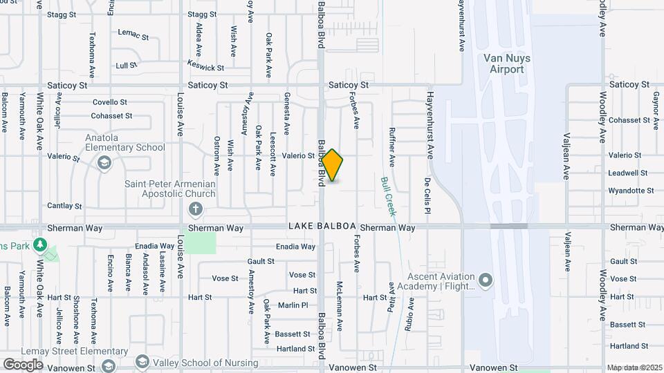 7310 Balboa Blvd Map and Location Details