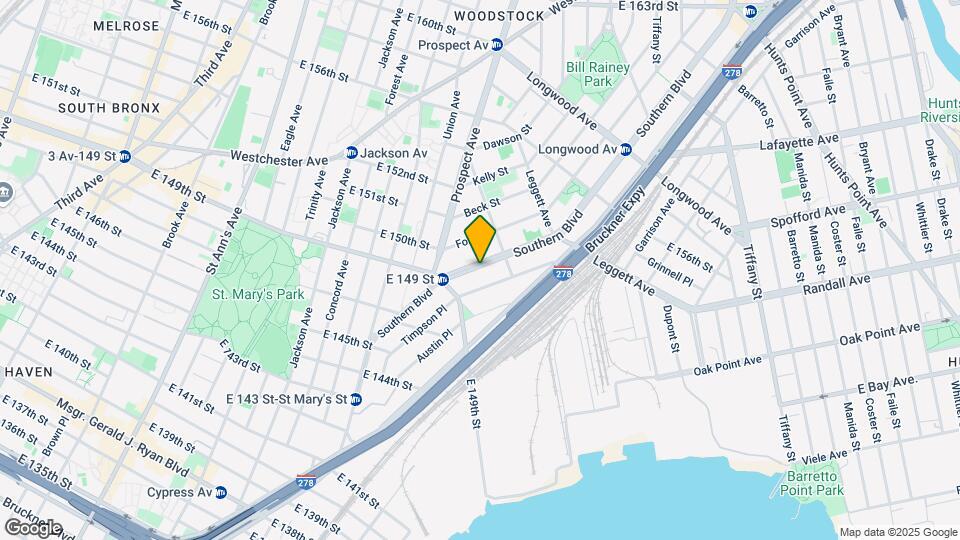 576 Southern Blvd Map and Location Details