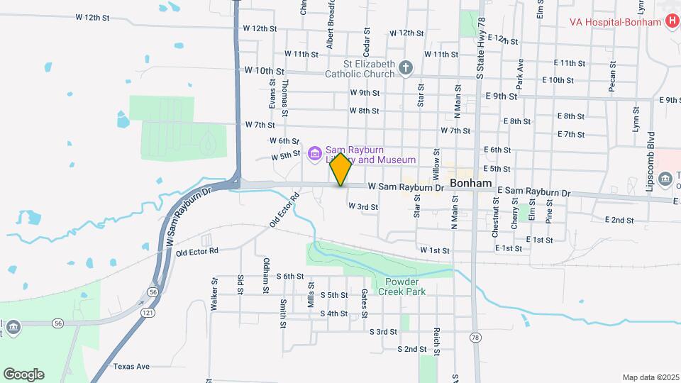 713 W Sam Rayburn Dr, Unit East Map and Location Details