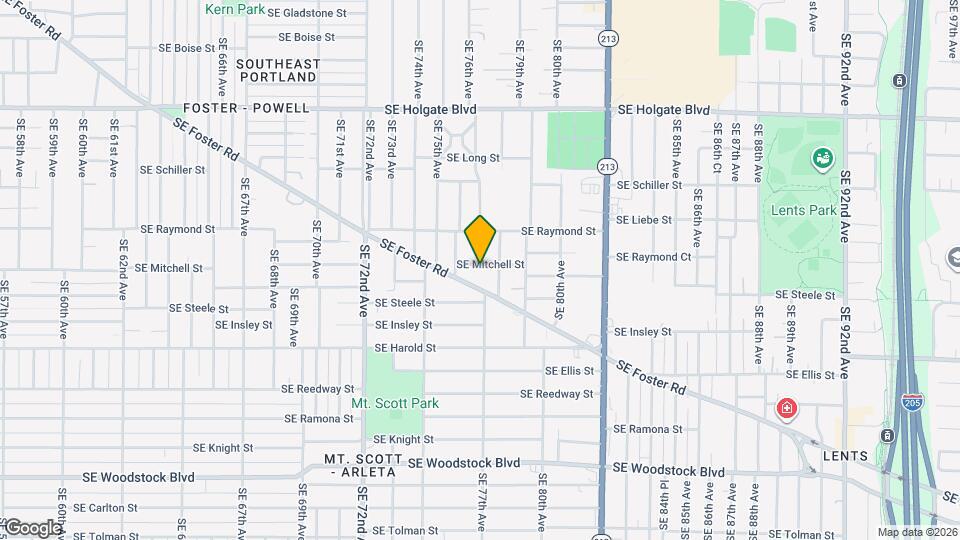 7700 SE Mitchell St Map and Location Details