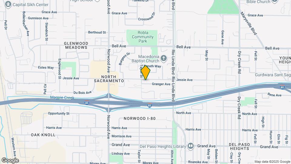 617 Granger Ave Map and Location Details