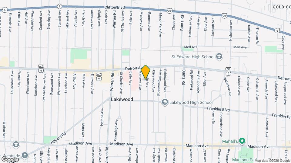 1448 Lincoln Ave Mapa y Detalles de la Ubicación