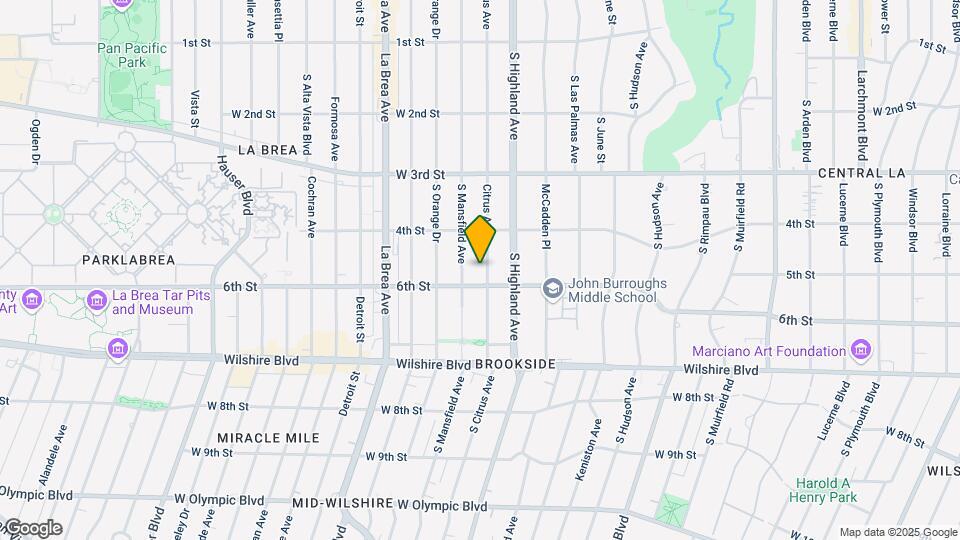 449 S Citrus Ave Map and Location Details