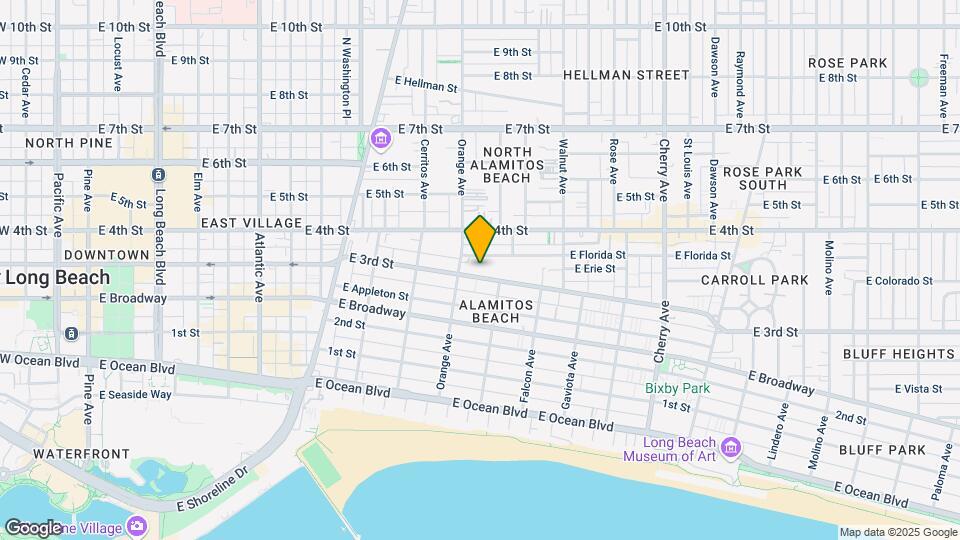1245 E 3rd St Map and Location Details