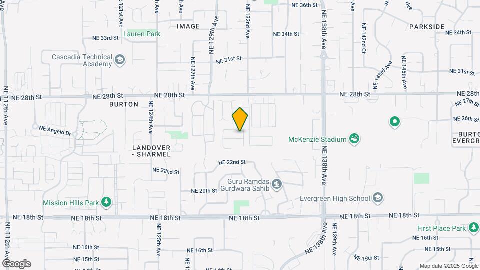 13110 NE 25th St Map and Location Details